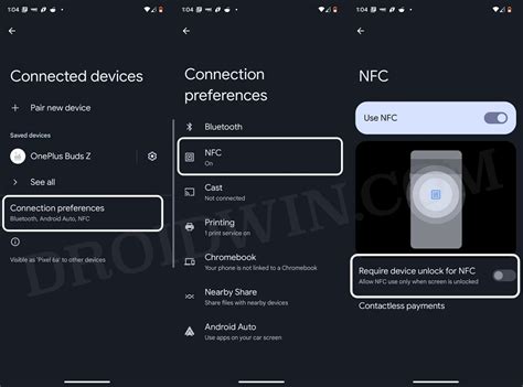 nfc not connecting android